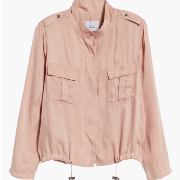 Rails Women's Silky Rowen Anorak Utility Jacket in Blush Pink - Picture 5 of 16